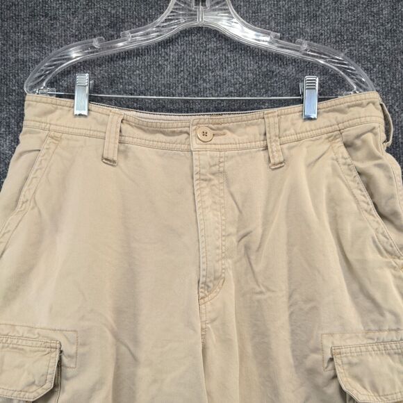 Aeropostale Mens Cargo Shorts Tan Size 33 Belt Loops Pockets Cotton - Picture 6 of 12